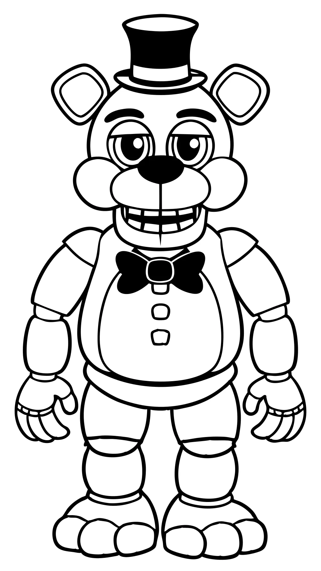 Página de color Freddy Fazbear